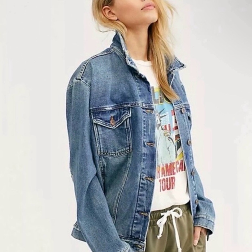 We The Free Ramona Trucker Denim Jacket